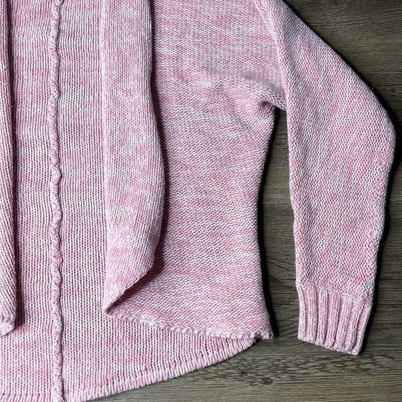 Old Navy Girls Pink and White Open Front Cardigan Wrap, size Med-Large - Picture 4 of 6